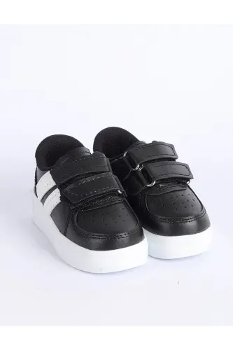 Çocuk Anatomik Taban Günlük Spor Ayakkabı ışıklı sneaker - Siyahahabeyazışıklı - 3