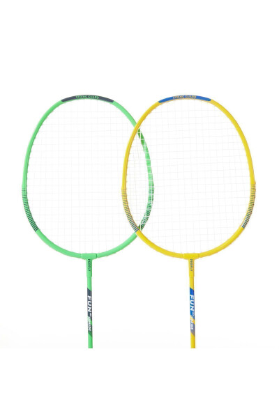 Perfly Çocuk Badminton Raket Seti - BR 130 - Yeşil / Sarı - 26