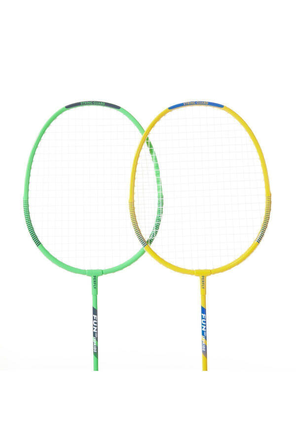 Perfly Çocuk Badminton Raket Seti - BR 130 - Yeşil / Sarı - 26