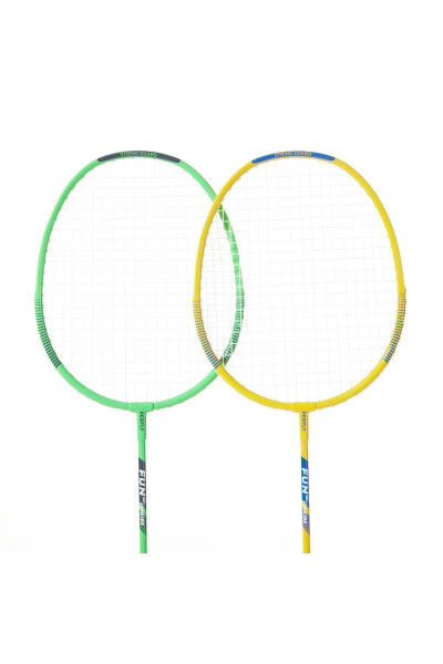 Perfly Çocuk Badminton Raket Seti - BR 130 - Yeşil / Sarı - 18