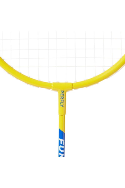 Perfly Çocuk Badminton Raket Seti - BR 130 - Yeşil / Sarı - 22