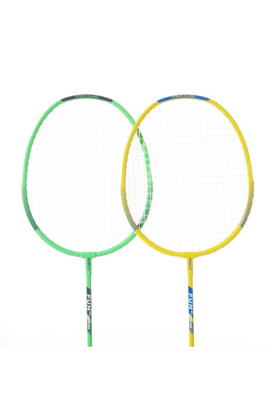 Perfly Çocuk Badminton Raket Seti - BR 130 - Yeşil / Sarı - 10