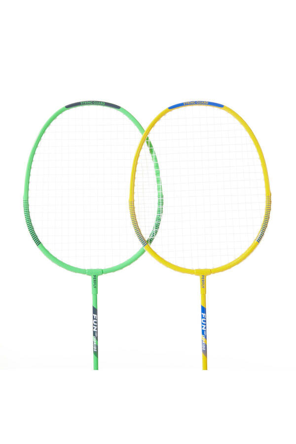 Perfly Çocuk Badminton Raket Seti - BR 130 - Yeşil / Sarı - 2