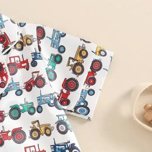 Kids Baby Girl Boy Satin Pajamas Set Short sleeve Button Down Shirt And Shorts Pjs Summer Sleepwear Nightwear - 5