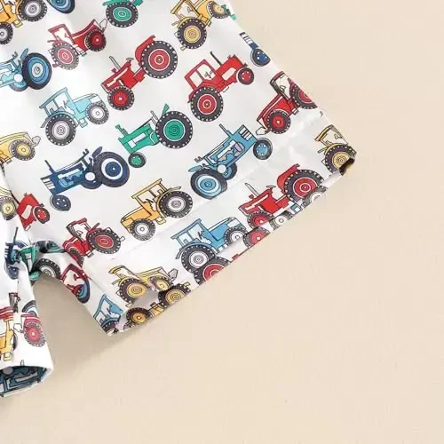 Kids Baby Girl Boy Satin Pajamas Set Short sleeve Button Down Shirt And Shorts Pjs Summer Sleepwear Nightwear - 7