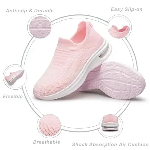 Kids Sock Shoes Boys Girls Sneakers Athletic Fitness Tennis Walking School Shoes for Toddler/Little Kid/Big Kid - 5