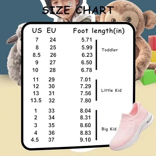 Çocuk Çorap Ayakkabıları Erkek Kız Çocuk Spor Ayakkabıları Atletik Fitness Tenis Yürüyüş Okul Ayakkabıları Toddler/Küçük Çocuk/Büyük Çocuk için - 2