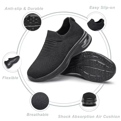 Kids Sock Shoes Boys Girls Sneakers Athletic Fitness Tennis Walking School Shoes for Toddler/Little Kid/Big Kid - 5