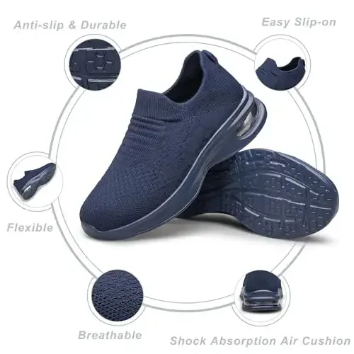 Kids Sock Shoes Boys Girls Sneakers Athletic Fitness Tennis Walking School Shoes for Toddler/Little Kid/Big Kid - 5