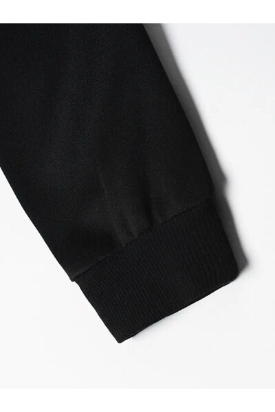 Çocuk Kapşonlu Erkek-kız Newyork Baskılı Siyah Fermuarlı Hırka-mdl3 - 13