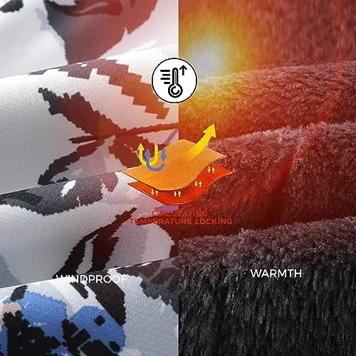 Kid's Ski Jacket Winter Waterproof Coat girls boys Fleece Snowboarding Jackets with Detachable Hood - 5