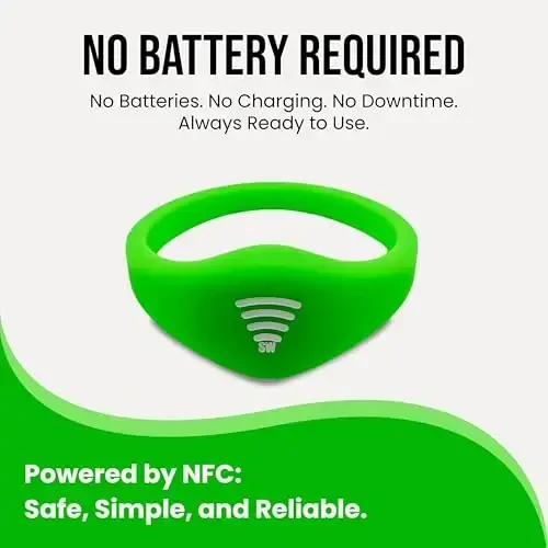 Kids ID Bracelet – Fitted NFC Safety Wristband, Slip-On Child ID Band for Emergency Contact Info, Waterproof Silicone, Not GPS, Wear on Wrist or Ankle, Ideal for Theme Parks, Travel & Beaches - 5