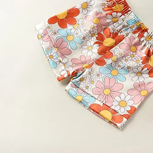 Kids Baby Girl Boy Satin Pajamas Set Short sleeve Button Down Shirt And Shorts Pjs Summer Sleepwear Nightwear - 7