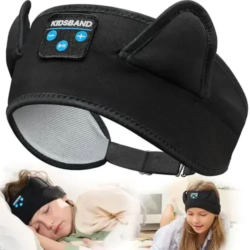 Kids Headphones Headband - Foldable with Adjustable Headband, 3.5 MM Jack for Online Learning, Plane, Travel, Tablet, iPad, Computer - 1
