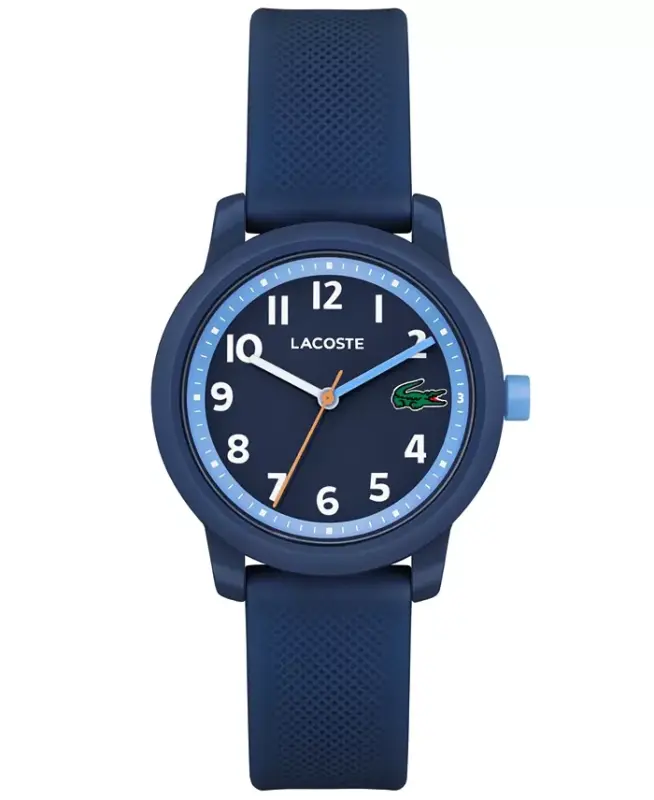 Kids L.12.12 Light Navy Silicone Strap Watch 32mm - Navy - LACOSTE