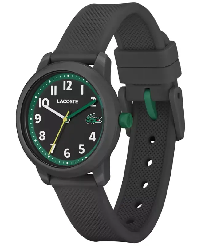 Kids L.12.12 Light Black Silicone Strap Watch 32mm-Black - 2