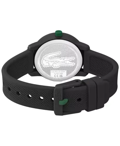 Kids L.12.12 Light Black Silicone Strap Watch 32mm-Black - 3