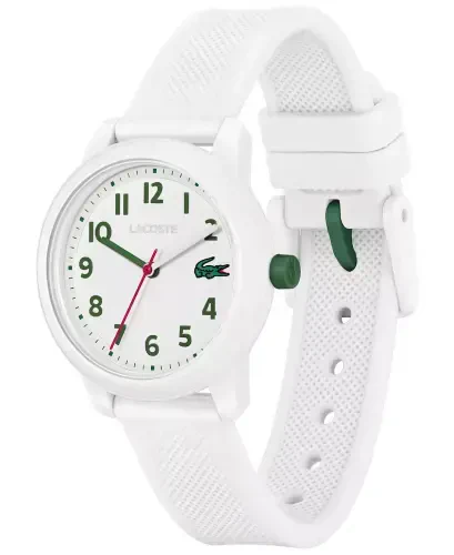 Kids L.12.12 White Silicone Strap Watch 32mm-White - LACOSTE (1)