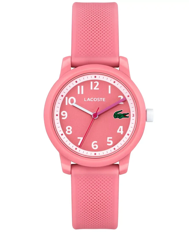 Kids L.12.12 Pink Silicone Strap Watch 32mm-Pink - LACOSTE