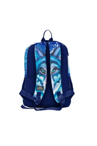 Kids Lacivert Mavi Kurt Desenli 3’lü Okul Çanta Seti SET0123743 - Lacivert Mavi - 5