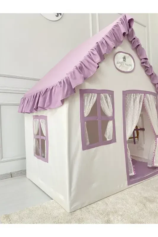 Çocuk Oyun Evi Lila - Mor Renkli Oyun Çadırı Oyun Alanı-Lila - 2