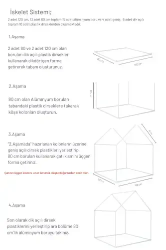 Çocuk Oyun Evi Lila - Mor Renkli Oyun Çadırı Oyun Alanı-Lila - 6