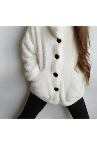 Çocuk Pelüş Beden Tablosuna Göre Alım Yapabilirsiniz-BEYAZ 