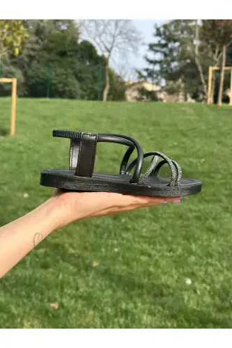 Çocuk Sandalet ,bebek Sandalet ,kaydırmaz Yazlık Çocuk Ayakkabısı, Düğün Ayakkabası-Çok Renkli - 2