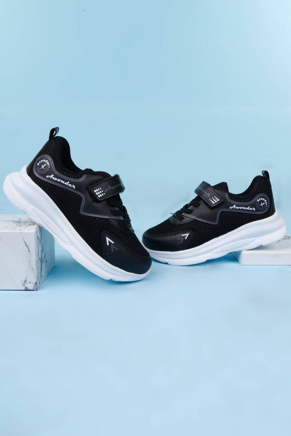 Çocuk Sneaker Spor Ayakkabısı Konforlu Esnek Kullanışlı Hava Alan Unisex Kaliteli Bağcıklı Ortapedik - 2