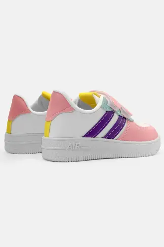Çocuk Spor Ayakkabı Günlük Çocuk Ayakkabı Air Nefes Alır Sneaker-Pembe Mor - 6