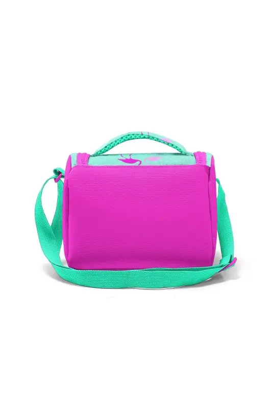Kids Su Yeşili Neon Pembe Flamingo Desenli 3’lü Okul Çanta Seti SET0123111-Su Yeşili Neon Pembe - 6