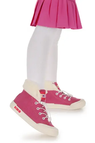 Tigge Günlük Lastikli Kız Bebek Bot Ayakkabı - Fuşya - 3