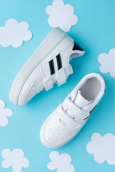 Kids Unisex Bebek Çocuk Spor Ayakkabı Sneakers Okul Ayakkabısı-BEYAZ - SLIPCAT