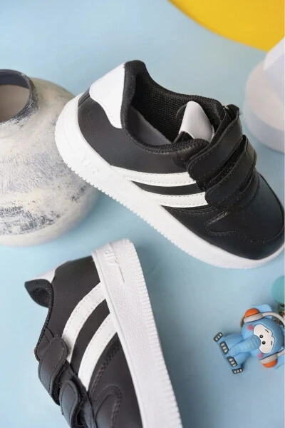 Kids Unisex Bebek Çocuk Spor Ayakkabı Sneakers Okul Ayakkabısı-SİYAH - 7