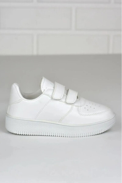 Kids Unisex Bebek Çocuk Spor Ayakkabı Sneakers Okul Ayakkabısı-BEYAZ - SLIPCAT (1)