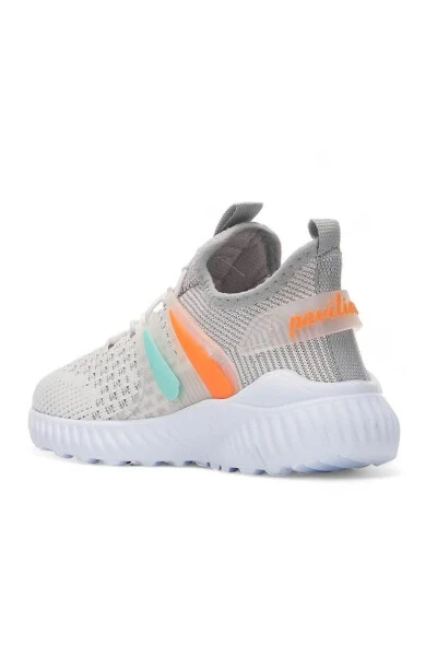 Çocuk Unisex Günlük Buz Oranj Lastikli Rahat Nefes Alan Triko Esnek Hafif Şık Sneaker Spor Ayakkabı-Buz - 4