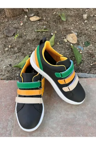 Çocuk Unisex Siyah Spor Ayakkabı Işıklı-Siyah - MCDARK (1)