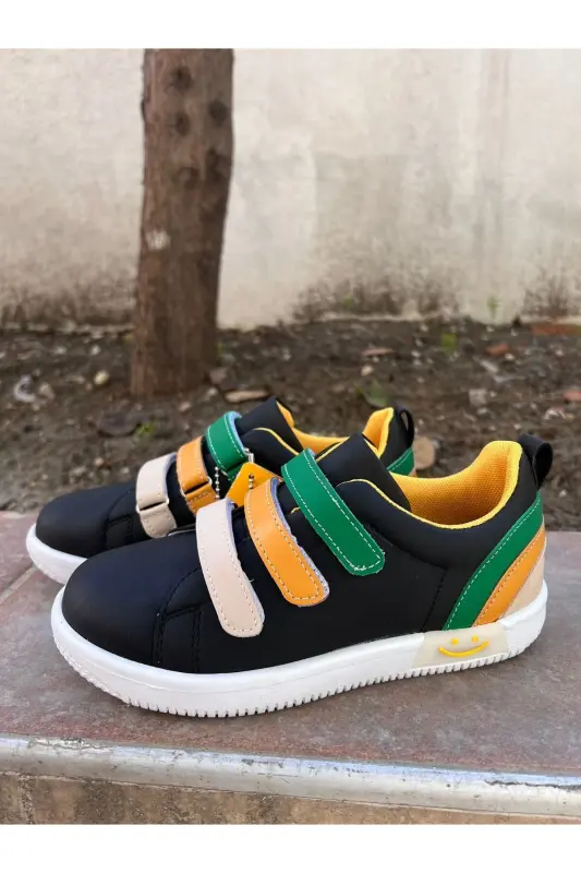 Çocuk Unisex Siyah Spor Ayakkabı Işıklı-Siyah - 3