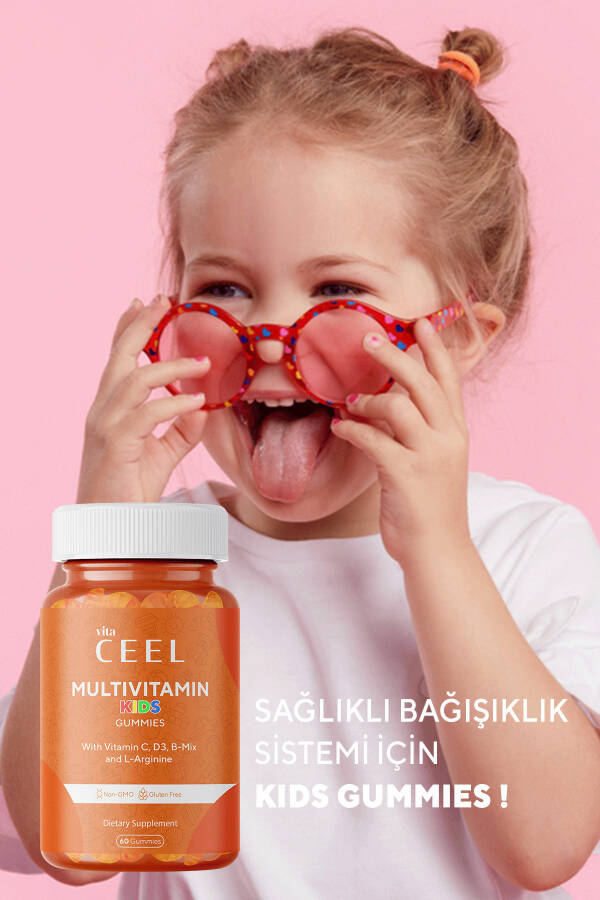 Çocuklar için 2'li Gelişim Multivitamini (C, D, B grubu vitaminleri, L-arginin) - 10