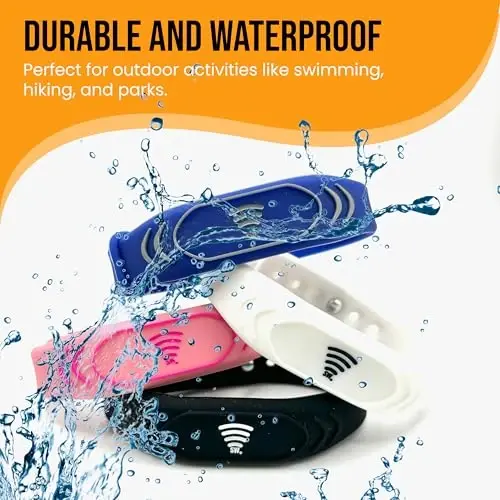 Adjustable QR Code Bracelet for Kids – Smart Safety ID Band with Scannable Emergency Profile, Waterproof Silicone Wristband, Not GPS, No Subscription, Travel & School - 3