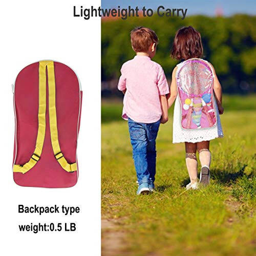 Badminton Rackets for Children,12 in 1 Shuttlecocks Racquet Sports Set w/Lightweight Carrying Bag for Kids Professionals Beginner Players Indoor Outdoor Sport Game - 7