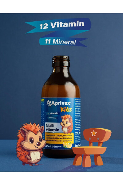 Kids Multivitamin Doğal Portakal Aromalı Şurup 150 ml - 3