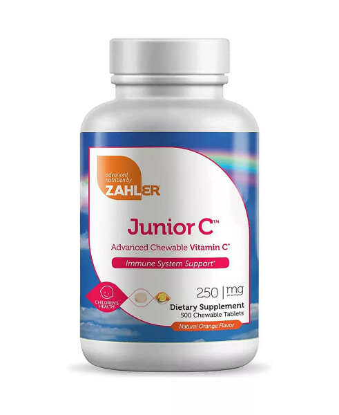 Çocuklar İçin Junior C Vitamini - 500 Portakal Aromalı Çiğnenebilir Tablet Renksiz - 1