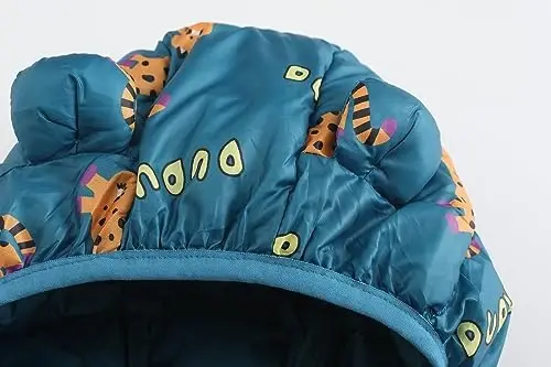 Winter Down Coats for Kids Baby Boys Girls Light Puffer Padded Jacket Bear Hoods Infant Outerwear - 5