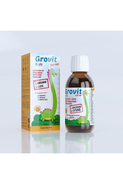 Kids Multivitamin Şurup 150 ml Boy Uzamasına Yardımcı Ve Iştah Düzenleyici. - GROVIT KIDS