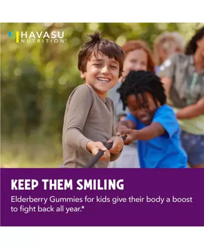 Elderberry Gummies for Kids, Immune System Supplement, 60ct - No Color - 6