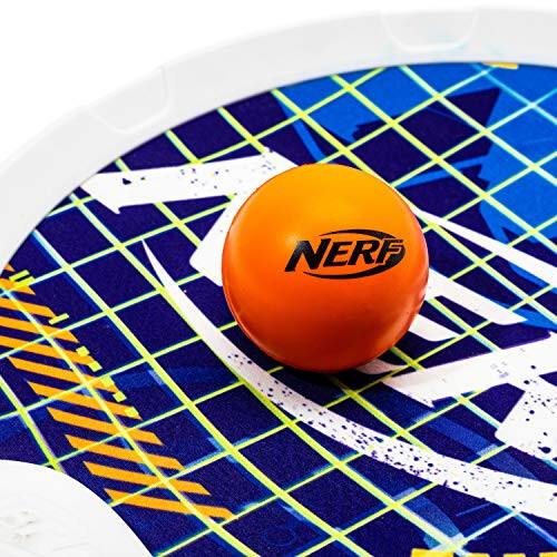 Çocuklar İçin NERF Köpük Tenis Seti - 2 Oyunculu Çocuk Tenis Seti - Jumbo Raketler ve Köpük Tenis Topu - Kapalı Alan Tenis Seti - (2) Raket ve Köpük Top Dahil - 7