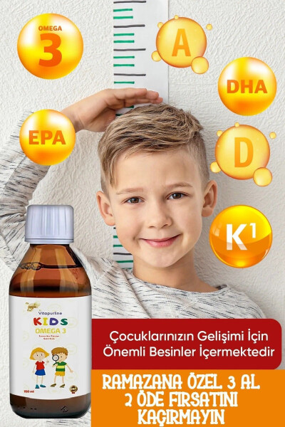 Çocuklar İçin Omega 3 İçeren Şurup Kakao Ve Muz Aromalı 150 Ml - 1