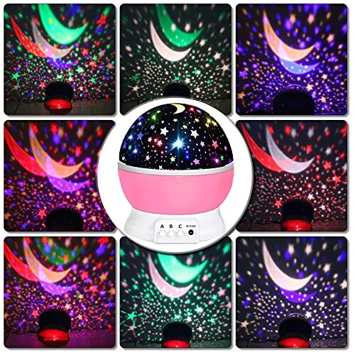 Toys for 1-10 Year Old Girls,Star Projector for Kids 2-9 Year Old Girl Gift Toys for 3-8 Year Old Girls Christmas Gift for 4-7 Year Old Boys Birthday Gift Stocking Stuffers for Kid - HONGID (1)