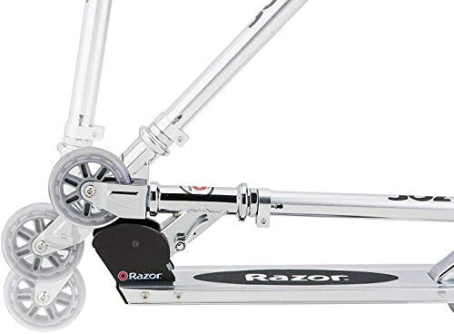Razor AW Kick Scooter for Kids - Wheelie Bar, Lightweight, Foldable, Aluminum Frame, and Adjustable Handlebars - 3